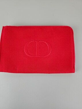 Dior Beauty Red Canvas Pouch